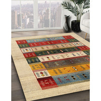 Contemporary Sienna Brown Modern Rug, con1614