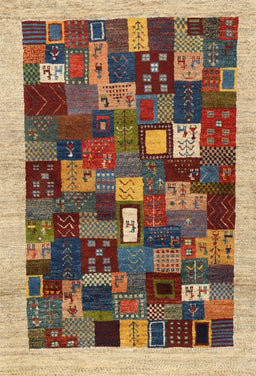 Contemporary Sand Brown Modern Rug, con1615