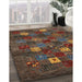 Machine Washable Contemporary Brown Rug in a Family Room, wshcon1616