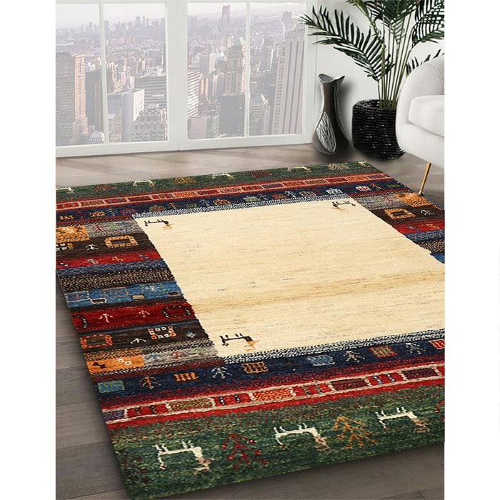 Machine Washable Contemporary Bakers Brown Rug in a Family Room, wshcon1617