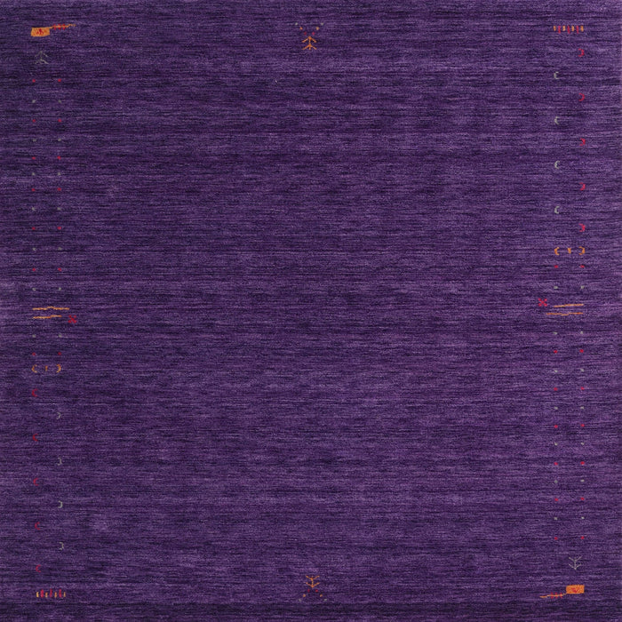 Sideview of Machine Washable Contemporary Purple Rug, wshcon1619