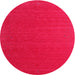 Square Machine Washable Contemporary Red Rug, wshcon1621