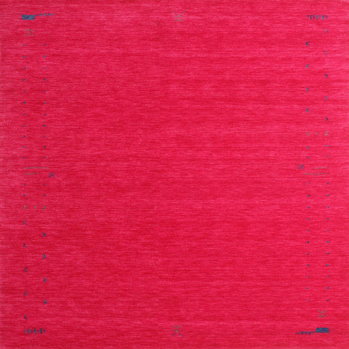 Sideview of Machine Washable Contemporary Red Rug, wshcon1621