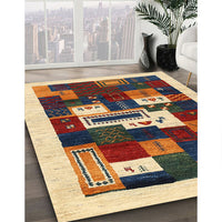 Contemporary Red Brown Modern Rug, con1622