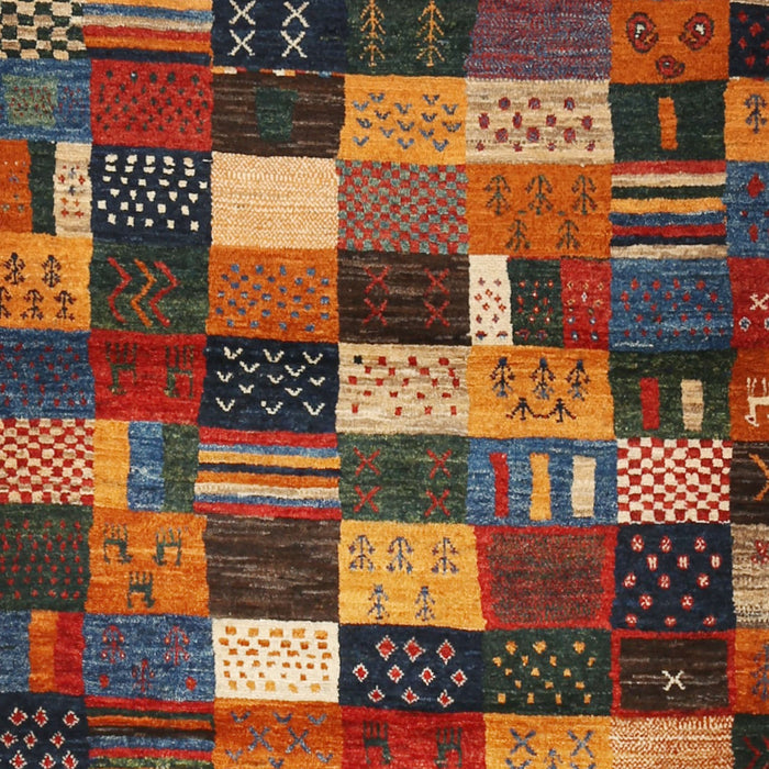 Contemporary Saffron Red Modern Rug, con1624