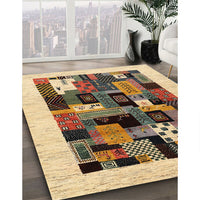 Contemporary Sangria Brown Modern Rug, con1625