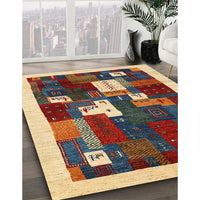 Contemporary Brownish Green Modern Rug, con1626