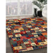 Machine Washable Contemporary Saffron Red Rug in a Family Room, wshcon1628