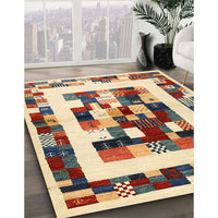 Contemporary Chestnut Brown Modern Rug, con1629