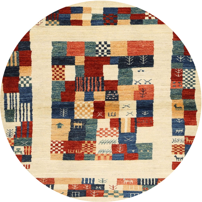 Sideview of Contemporary Chestnut Brown Modern Rug, con1629