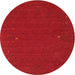 Sideview of Contemporary Red Modern Rug, con162