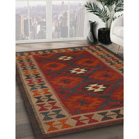 Contemporary Reddish Brown Oriental Rug, con1630