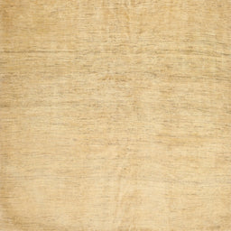 Square Contemporary Mustard Yellow Solid Rug, con1631