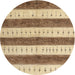 Sideview of Contemporary Light Brown Modern Rug, con1632