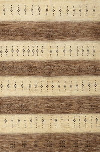 Machine Washable Contemporary Light Brown Rug, wshcon1632