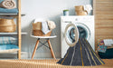 Machine Washable Contemporary Cloudy Gray Rug in a Washing Machine, wshcon1637