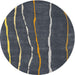 Sideview of Contemporary Cloudy Gray Modern Rug, con1637