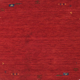 Square Contemporary Red Modern Rug, con163
