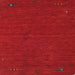 Square Contemporary Red Modern Rug, con163