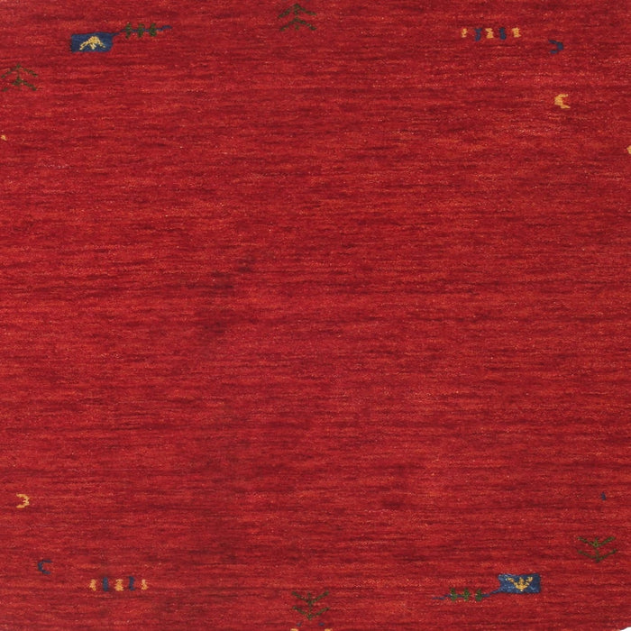 Sideview of Machine Washable Contemporary Red Rug, wshcon163
