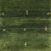 Sideview of Machine Washable Contemporary Dark Forest Green Rug, wshcon1640