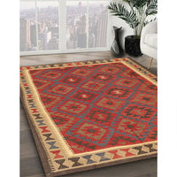 Contemporary Red Oriental Rug, con1645