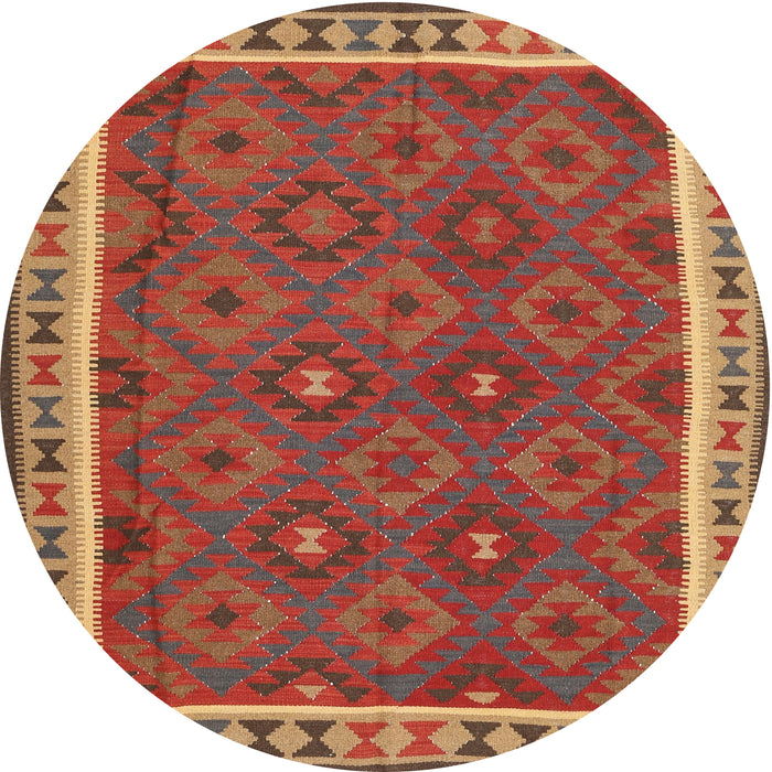 Square Machine Washable Contemporary Red Rug, wshcon1645