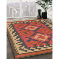 Contemporary Red Oriental Rug, con1646