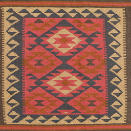 Sideview of Machine Washable Contemporary Red Rug, wshcon1646