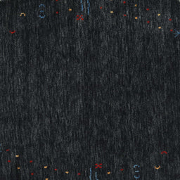 Square Contemporary Gunmetal Green Modern Rug, con164