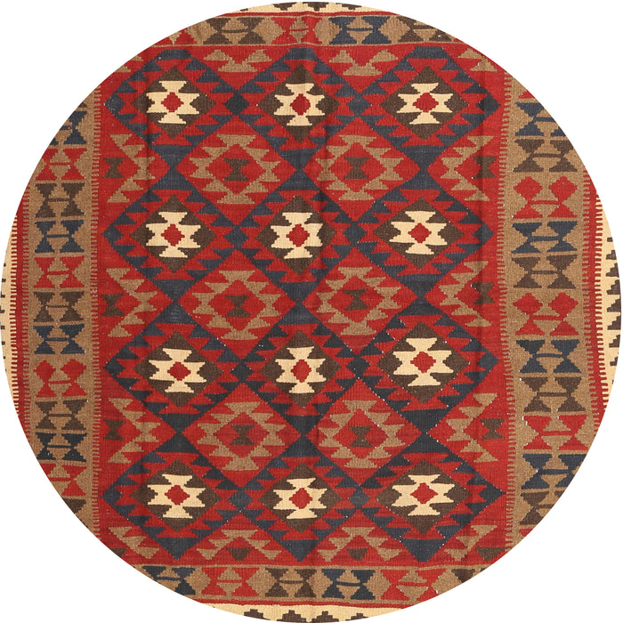 Square Machine Washable Contemporary Red Rug, wshcon1650