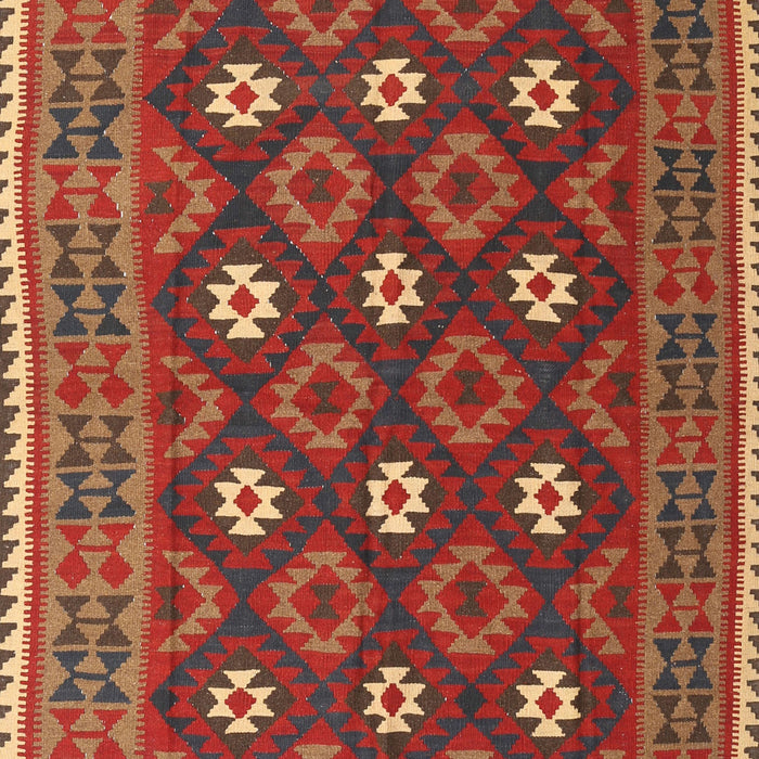 Machine Washable Contemporary Red Rug, wshcon1650