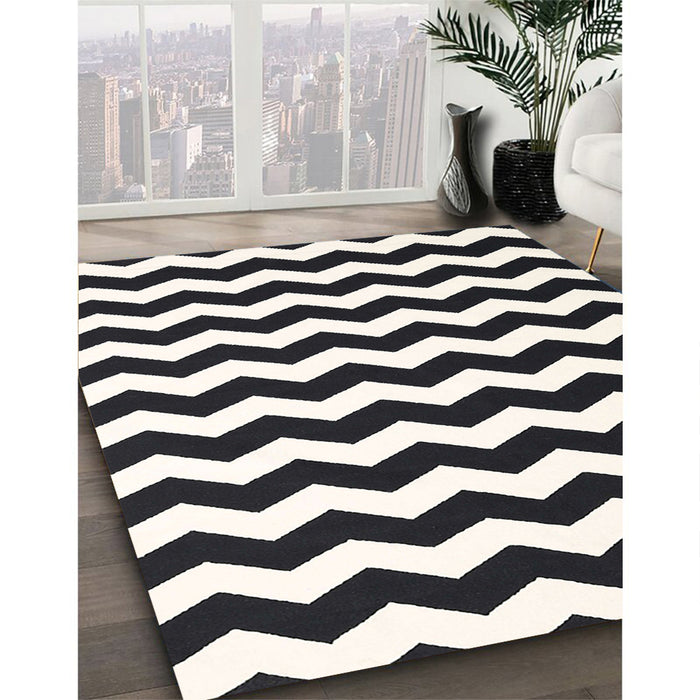 Machine Washable Contemporary Charcoal Black Rug in a Family Room, wshcon1652
