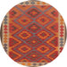 Sideview of Contemporary Red Oriental Rug, con1654