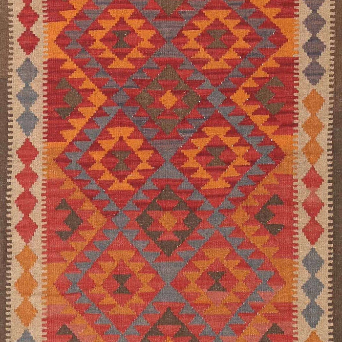 Contemporary Red Oriental Rug, con1654