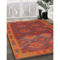 Contemporary Red Oriental Rug, con1655