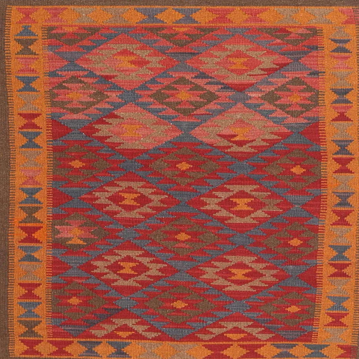 Square Contemporary Red Oriental Rug, con1655