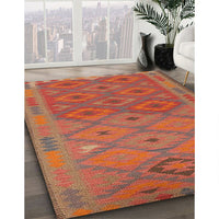 Contemporary Red Oriental Rug, con1656