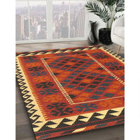 Contemporary Red Oriental Rug, con1657