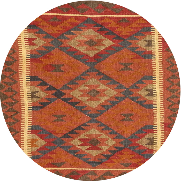 Square Machine Washable Contemporary Neon Red Rug, wshcon1659