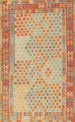 Machine Washable Contemporary Orange Rug, wshcon1660