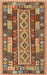 Contemporary Mahogany Brown Southwestern Rug, con1661