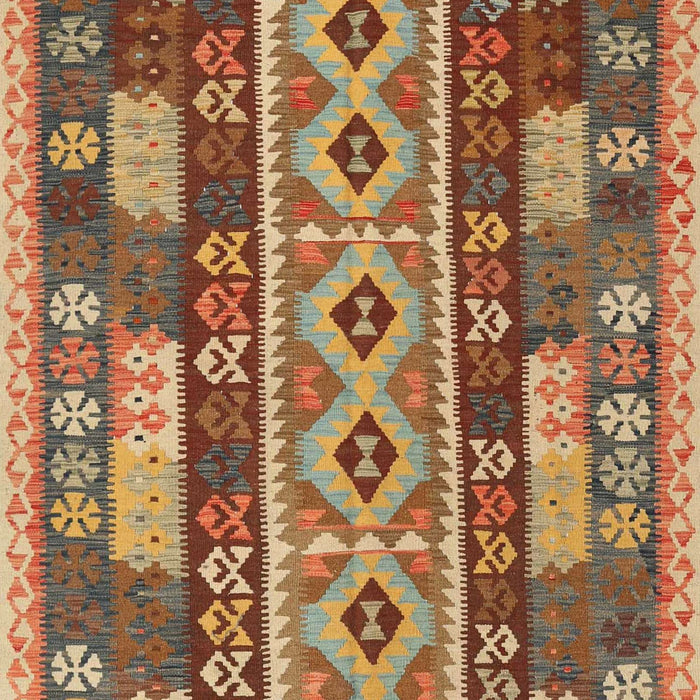 Contemporary Mahogany Brown Southwestern Rug, con1661
