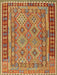 Contemporary Gold Southwestern Rug, con1663