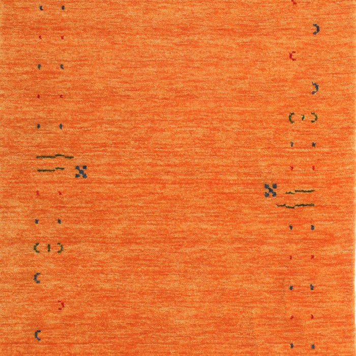 Machine Washable Contemporary Orange Red Rug, wshcon166