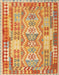 Contemporary Orange Modern Rug, con1672