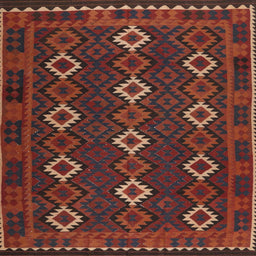 Sideview of Machine Washable Contemporary Chestnut Brown Rug, wshcon1675