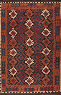 Machine Washable Contemporary Chestnut Brown Rug, wshcon1675