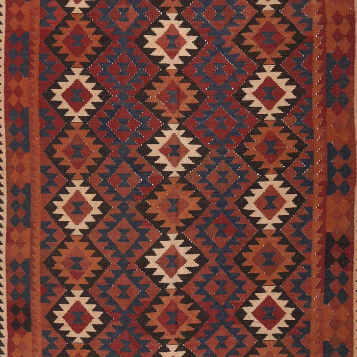 Contemporary Chestnut Brown Oriental Rug, con1675