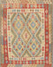 Contemporary Chocolate Brown Southwestern Rug, con1677